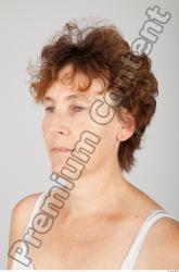 Head Woman White Slim Wrinkles Female Studio Poses